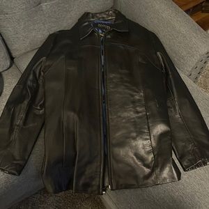 Women’s Black leather coat